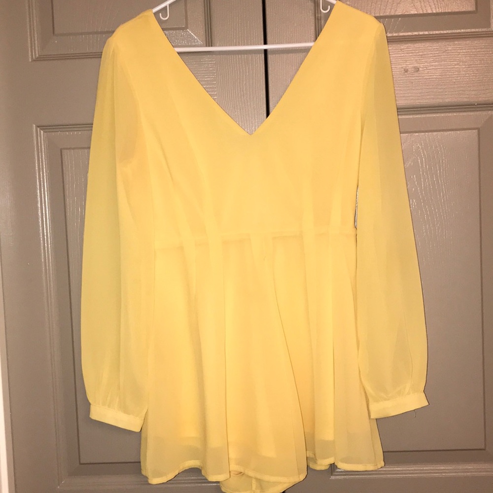 Yellow romper